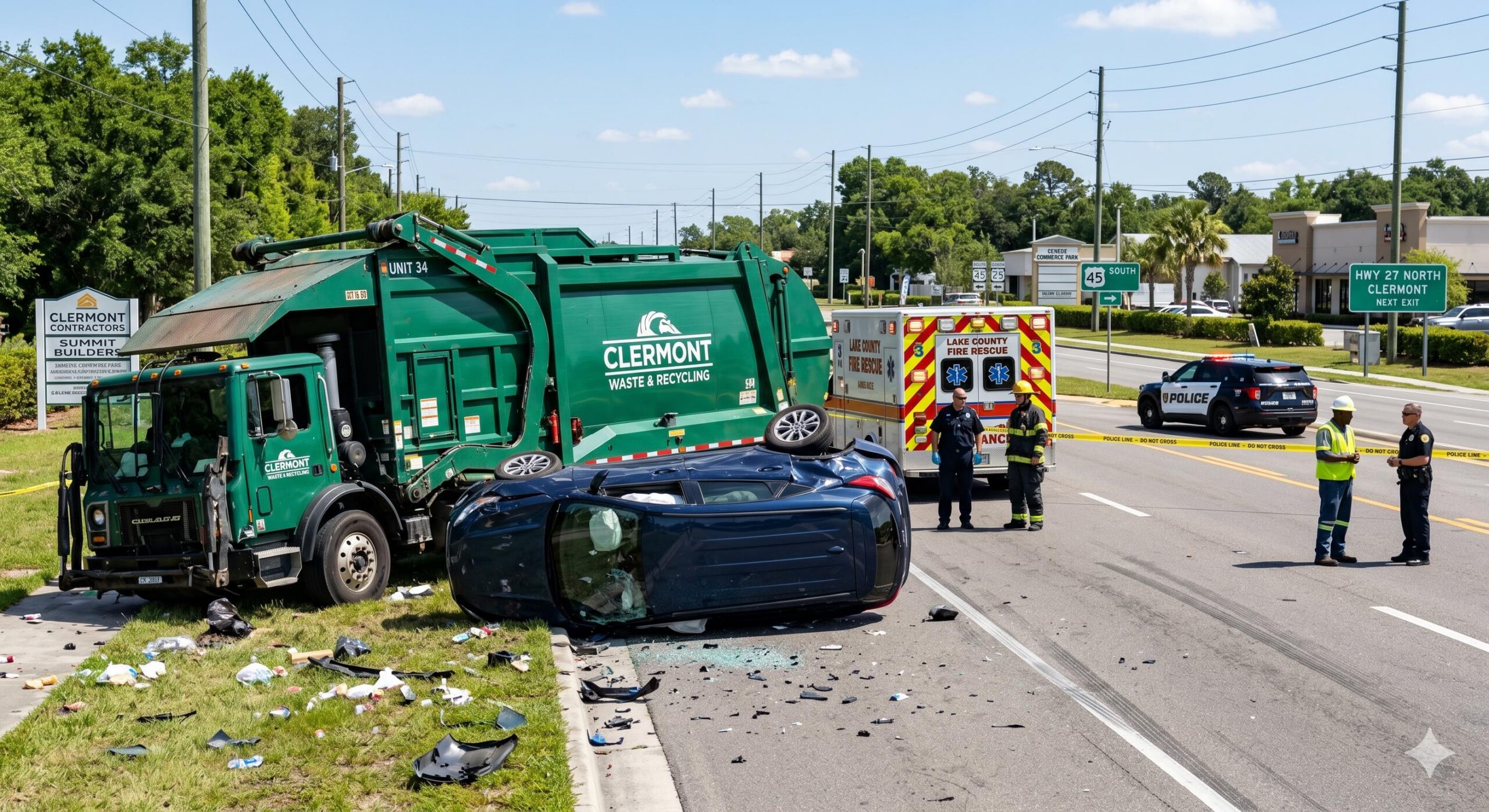 garbage truck accident
